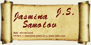 Jasmina Samolov vizit kartica